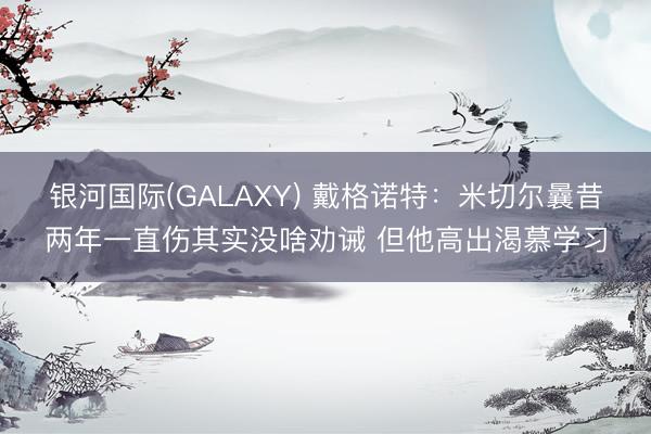 银河国际(GALAXY) 戴格诺特：米切尔曩昔两年一直伤其实没啥劝诫 但他高出渴慕学习